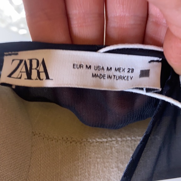 Zara Black Leopard Print Dress Size M - Picture 7 of 8